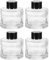 sourcing map 4pcs 100ml/3.4oz Empty Glass Diffuser Bottle 2.8 x 2.6 Refillable Fragrance Accessories Aromatherapy Jar Container for Replacement Reed Diffuser DIY Home Bathroom Transparent