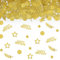TUZELIYA Happy Birthday Konfetti Gold, Tischdeko Geburtstag Deko für Frauen und Männer, Streudeko, Luftschlangen, Geburtstagsdeko Tisch
