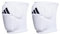 adidas Rodilleras de voleibol de 5 pulgadas, color blanco, talla S