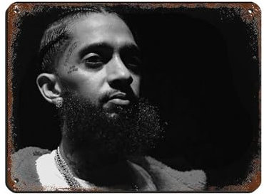 Nipsey Hussle-Poster, Blechschild, Vintage, Metall, Pub, Club, Café, Bar, Zuhause, Wandkunst, Dekoration, Poster, Retro, 30 x 40 cm