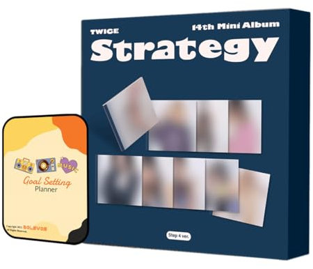 TWICE Album - STRATEGY STEP 4 Ver. (DIGIPACK Random ver.)+Pre Order Benefits+BolsVos Exclusive K-POP Giveaways Package