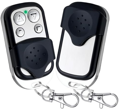2 pezzi 433 MHz telecomando porta garage, cancello telecomando telecomando telecomando con pulsanti freccia apriporta elettrico, clonazione wireless per auto, garage, cancelli elettrici
