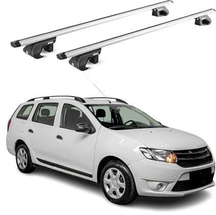 OMAC Dachträger für Mazda CX-80 2024-2026 Aluminium Schwarz | TÜV geprüft, bis 100 kg Traglast, T-Nut-Befestigung, für integrierte Dachreling geeignet, Querträger, Grundträger