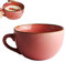 Grande tazza in ceramica, 700 ml, grande ciotola per cereali con manico, ciotola per insalata, grande tazza da tè, ciotola per zuppa in porcellana, tazza da caffè, ciotola per zuppa per regalo (rosa)