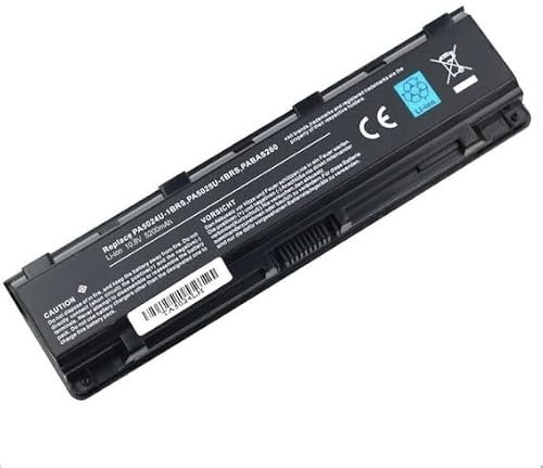 ZEM1 Batterie PC Compatible Toshiba Satellite PA524 C800 C805 C840 C845 C850 C855 C870 C875 L800 L805 L830 L835 L840 L845 L850 L855 L870 M800 M805 L875PA5023U-1BRS PA5024U-1BRS 10.8V/11.1V 5200mAh