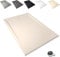 Plato de Ducha Antideslizante 70x120cm - Plato Ducha Resina Resistente a Agentes Químicos - Plato Ducha Antibacteriano - Incluye Rejilla Desagüe Ducha y Válvula Sifón Plato Ducha - Beige