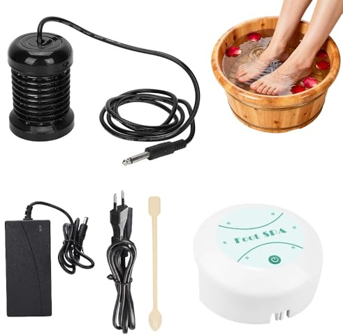 Weciau jonfotbad, joner fotbad detox, jonisk fotbad detox-maskin, elektrolys fotbad avgiftning, joniskt fotspa-set, bärbar fotspa rengöringsmaskin (utan bassäng)