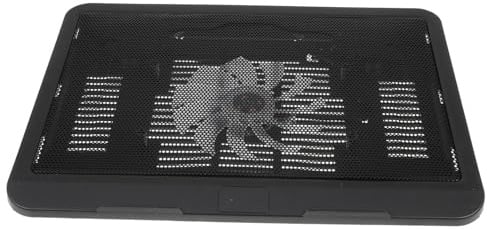 Didiseaon Ergonomic Laptop Cooling Pad with Upwards Blowing Fan Notebook Cooler Stand for Desk and Outdoor Use Silent Heat Dissipation Base for Spine and Neck Relief