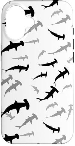 Minimalist Hammerhead Shark Ocean Case for iPhone 16