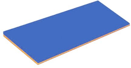 FewNvWa Matelas Flottant pour Piscine, Tapis Flottant, Matelas de Piscine, Couverture D'été Pliable En XPE, Idéal pour Les Jeux D'eau, Les Fêtes, Les, Bleu Orange