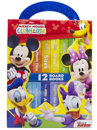 Disney Junior Mickey Mouse Clubhouse - My First Library Board Book Block 12-Book Set - PI Kids