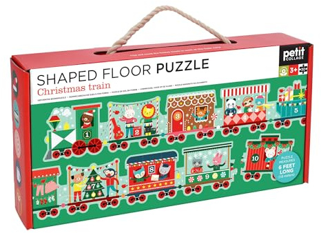 Christmas Train Shaped Floor Puzzle