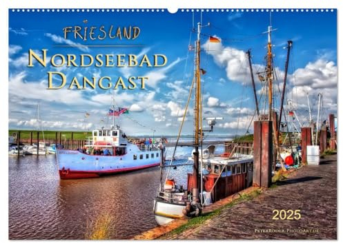 Friesland - Nordseebad Dangast (Wandkalender 2025 DIN A2 quer), CALVENDO Monatskalender