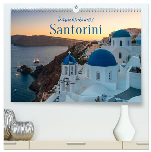 Wunderbares Santorini - Matteo Colombo (hochwertiger Premium Wandkalender 2026 DIN A2 quer), Kunstdruck in Hochglanz: Farben und Emotionen aus Santorini (CALVENDO Orte)