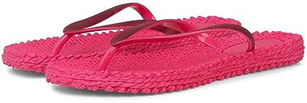 Ilse Jacobsen HORNBÆK | Cheerful01 | Damen Flip Flops mit Glitter | Dänische Design | Sommer Strand Zehentrenner | WARM PINK | 36 EU