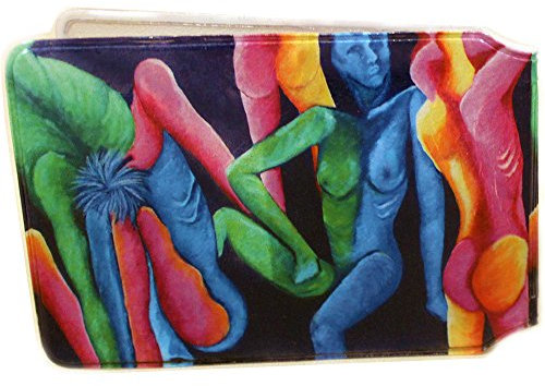 Billetera para tarjetas de crédito o billetes de viaje para tarjetas de identificación de negocios Oyster (más de 80 diseños), Pintura al óleo (Corps Colorés), universal, Moderno