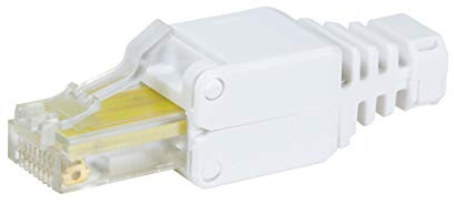 LogiLink Professional MP0026 UTP CAT 5E Steckverbinder, Werkzeugfrei, RJ45 Stecker für eine Werkzeugfreie Montage und Konfektionierung, crimpen ohne Werkzeuge