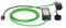 Mobiles Ladekabel für Elektroauto mit Typ 2 Stecker Schuko Stecker, 16A (3,7kW) Mode 2 mit Display, 7 Meter Kabel