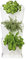 minigarden 1 Juego One para 3 Plantas, Jardín Vertical Modular y Extensible, Colocar en el Suelo o Colgar en la Pared, Mecanismo de Drenaje Innovador, Largo Ciclo de Vida (Blanco)
