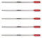 NEO+ Hochwertige Kugelschreiberminen 8513, kompatibel mit Cross Pen (5 x rote Tinte)