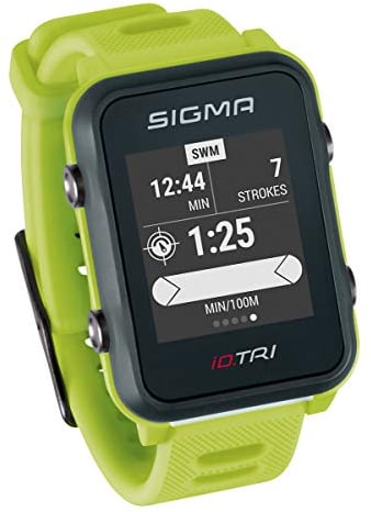 Sigma Sport ID.Tri Basic, Orologio da Triathlon GPS Unisex-Adult, Neon Green,