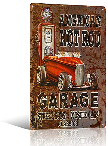 不适用 Hot Rod Mechanic Auto Shop, cartello divertente per la casa o il garage