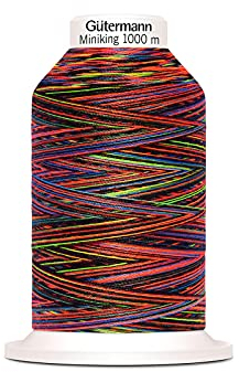 Gütermann G715264-9842 Nähgarn, Polyester, 9842 Rot/Blau, 1000 m, meter