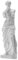 BNPUHIU Venus de Milo Statue, griechisch-römische Mythologie, Göttin Aphrodite, tolle Kunst für Zuhause oder Büro, Dekoration, 28,9 x 8,9 x 5,5 cm, Weiß
