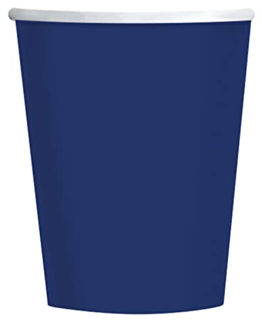 amscan-Gobelets en Papier Bleu Marine, 9915403-209-66