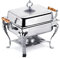 Chafing Dish, contenitore per alimenti in acciaio inox, con coperchio in acciaio inox, per Buffet Chafing Dish, piroscafo