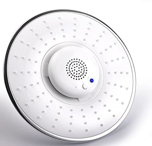 GLYYR Duschkopf Regendusche, 214mm Runden Regendusche Einbauduschköpfe, ABS Musikdusche Duschkopf, Duschkopf DruckerhöHend, Universal Handbrause, Bluetooth Kann Anrufe TäTigen