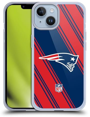 Head Case Designs Offizielle NFL Streifen New England Patriots Artwork Gel Handyhülle Hülle [Militärischer Schutzgrad] Kompatibel mit Apple iPhone 14
