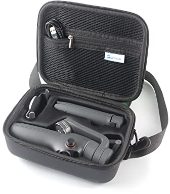 SKYREAT Sac de Transport Om 6, boîte de Rangement, Sac à Main, Sac de Voyage pour DJI Om 6 cardan stabilisateur Accessoires, Noir, Osmo Mobile 6 Tasche, Ajustement Parfait pour DJI Osmo Mobile 6