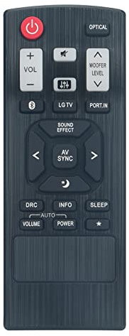 VINABTY COV30748146 Replacement Remote Control Compatible with LG Sound Bar SoundBar Audio System LAC450 LAS350B LAS35A1-W S35A1-W