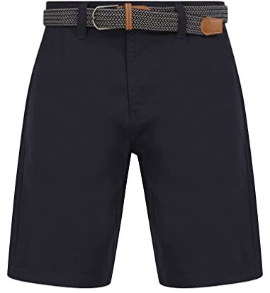 Kensington Eastside Men's Cortez Cotton Twill Chino Shorts with Woven Belt