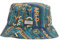 Carlo Colucci Unisex Fischerhut mit Alloverprint Schwarz/Mehrfarbig S-M