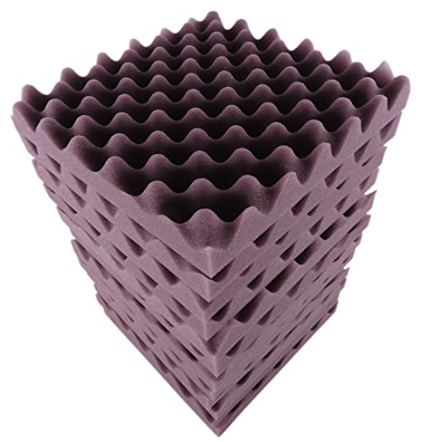 COMETX Egg Foam Padding 12PCS 30 * 30 * 5cm Foam Panels Egg Foam Pad Sound Isolation Foam for Home Studio Theater KTV