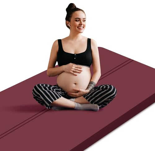 Fiita Große Yogamatte 183 x 80cm, 30mm ist sehr Dick Yogamatte Rutschfest und Gepolstert - Extradick Sportmatte Fitnessmatte Rutschfest Yoga Matte mit Tragegurt,Turnmatte, Sportmatte