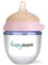 HappyMami - Biberon en Forme de Sein, Biberon 150 ml, Couleur Rose, Tétine en Silicone de Qualité Médicale, Double Système Anti-Colique, sans BPA, Lavable au Lave-vaisselle, Chauffe-biberon