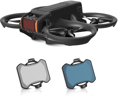 RCGEEK Set di 2 filtri ND per DJI Avata 2 accessori, confezione da 2 filtri in plastica per obiettivo fotocamera cardanica per DJI Avata 2 (CPL, UV)