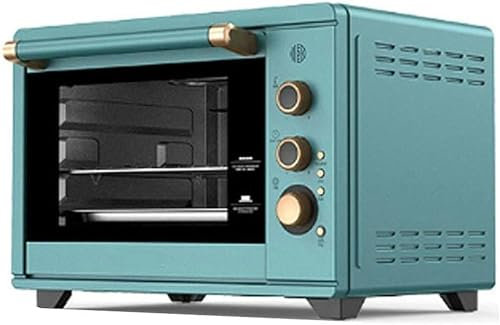 GFXYQPDNV Mini Oven 1800W, Pizza Oven, Mini Oven, Stainless Steel Heating Element, Detachable Tray, Temperature Range 28-230 ℃ (blue)