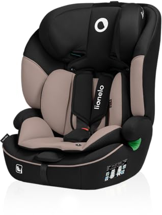 LIONELO LEVI I-SIZE Seggiolino auto per bambini 76-150 cm con l'ultima Norma i-Size R129 Protezione laterale, 10 Livelli di regolazione del poggiatesta, Schienale staccabile