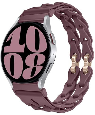 Chaîne Silicone Bracelets de Remplacement pour Garmin Venu 2 Plus/Venu Sq 2/Vivoactive 5/3, 20mm Sport Bracelet pour Garmin Forerunner 245/645 Music, Vivomove 3/Style/Luxe/HR