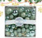 Hellgrüne ABS-Weihnachtsbaumkugel-Dekorationen zum Aufhängen, glitzernde Kugel für Baumschmuck, Weihnachtsbaumkugeln, bruchsicher, hängende Kugel, glitzernde hängende Dekorationen, Kugeln für den