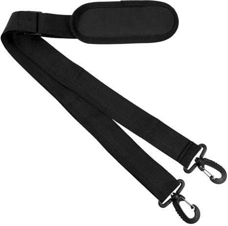 63 Zoll Tragegurt Tasche Schultergurt Ersatz Verstellbarer mit Schulterpolster Universal Schulterriemen Laptop Schulterriemen Bequem Schwarz Reisetasche Rucksackgurte für Umhängetaschen Kuriertasche