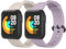 Oumida 2 Pièces Bracelet Compatible avec Xiaomi Mi Watch Lite/Redmi Watch Lite, Sport Silicone Souple Bracelet pour Redmi Watch/Xiaomi Mi Watch Lite, Violet clair+Lumière stellaire