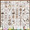SRIZIAN 64 Stück Schablonen Ostern, Wiederverwendbare Schablonen Ostern Set, Schablonen Ostern für Bastelarbeiten Happy Easter Haseneier Schafschablonen für Kinder Osterparty Home Dekoration