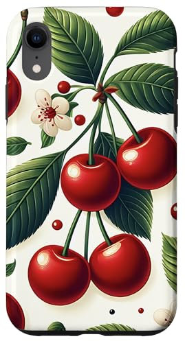 iPhone XR Vibrant Cherry Pattern Case
