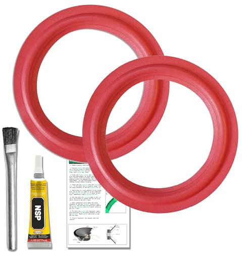 North Speaker Parts Red 8 Foam Woofer Speaker Light Surrounds Repair Kit Glue UK