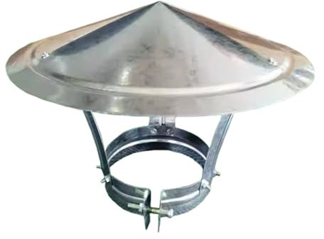 HARELA Comignolo Cappello, Cappello del Camino, Copertura Antipioggia per Camino, Tappo per Camino Tappo di Sfiato per Tubi di Scarico, Copertura per Bocchetta del Tetto(8cm/3.1in)
